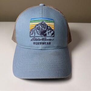 Eddie Bauer Workwear Trucker Hat Mountain Born Worksite Ready Mesh